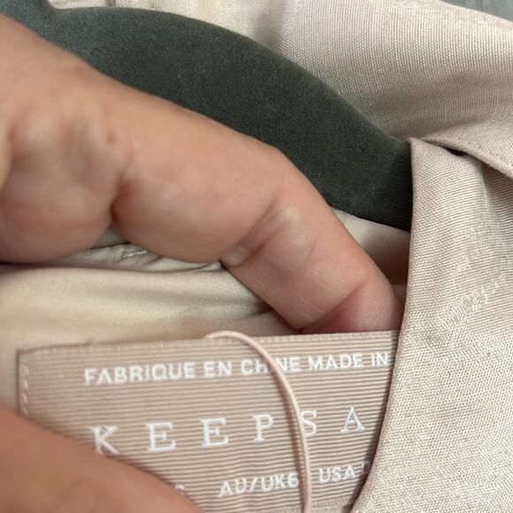 NWT $290 KEEPSAKE the label AUSTRALIA EMILIO dress oyster 2 - Picture 9 of 11